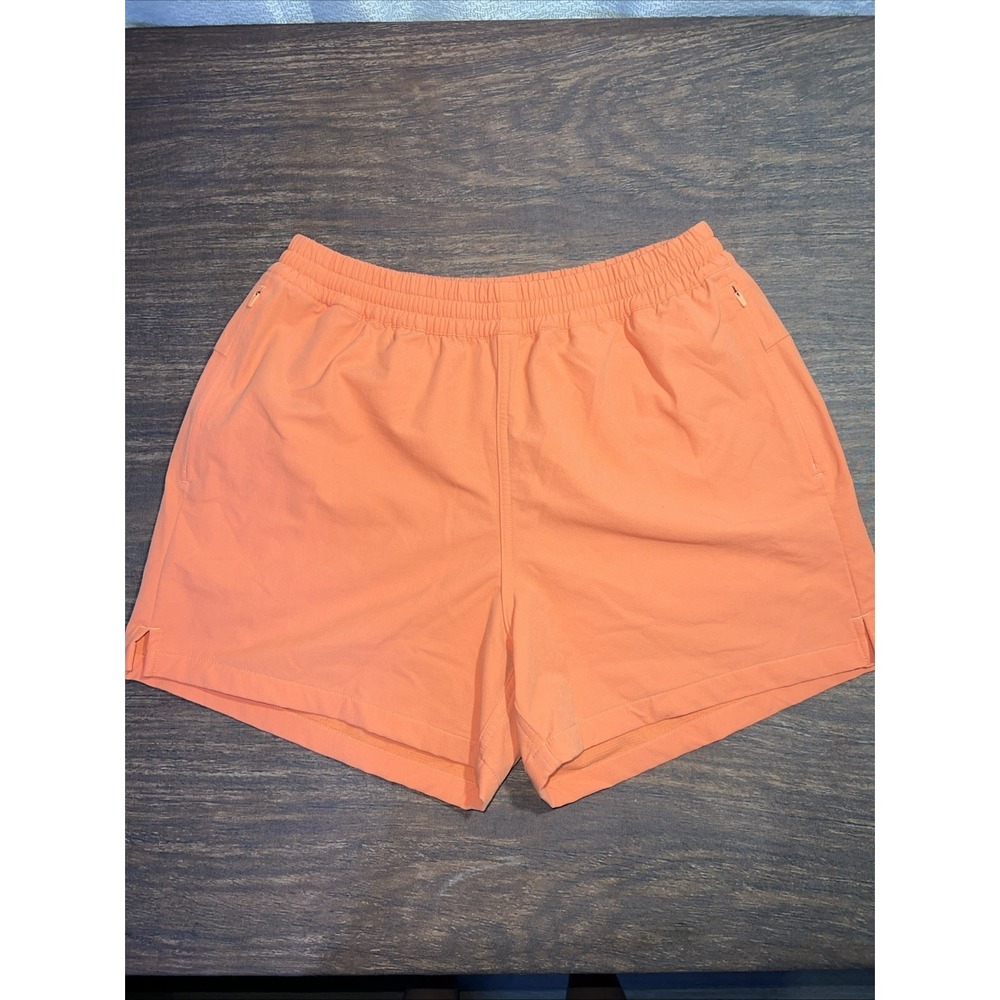 Outdoor Voices Women RECTREK 4" Hiking Shorts Camelia Orange Medium - Picture 1 of 5